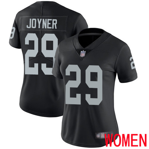 Oakland Raiders Limited Black Women Lamarcus Joyner Home Jersey NFL Football #29 Vapor Jersey->women nfl jersey->Women Jersey